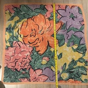 𝅺GINNIE Johansson Vintage Chiffon Scarf 33” by 34”